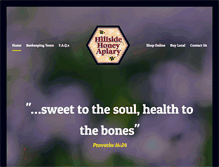 Tablet Screenshot of hillsidehoney.com
